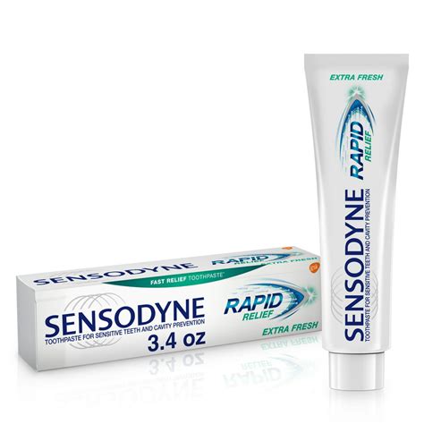 Sensodyne Rapid Relief Fluoride Toothpaste For Sensitive Teeth Extra