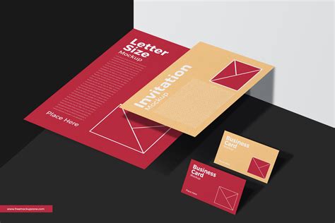 Download Free Stationery Mockup For BrandingFree Mockup Zone