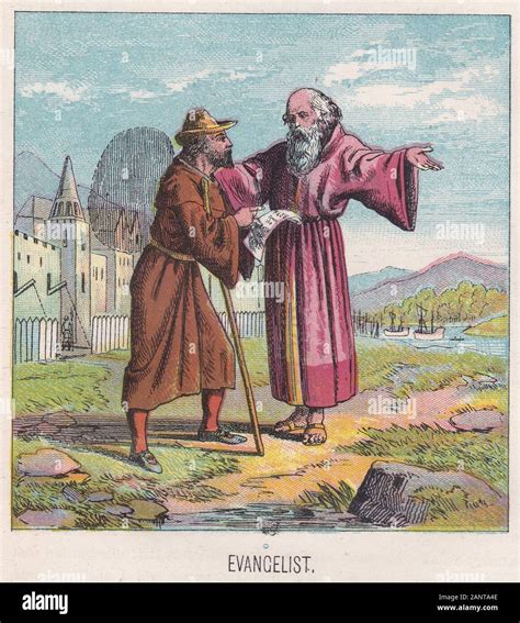 The Pilgrims Progress Illustration 1900s Evangelist Stock Photo Alamy