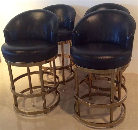 Get 5% in rewards with club o! Brass Swivel Counter Bar Stools Vintage Set 4 Kitchen ...