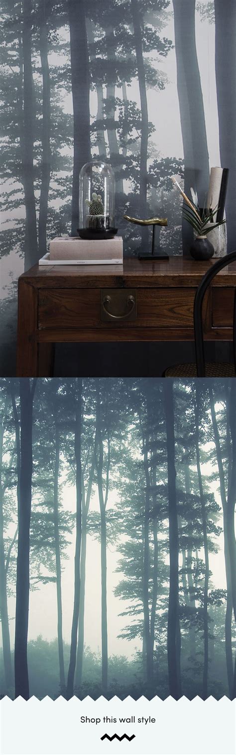 The Sea Of Trees Forest Wallpaper By Muralswallpaper Has Been Styled