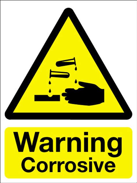Warning Corrosive Sign Signs 2 Safety