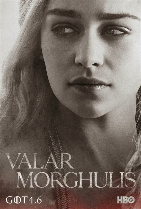 Game of thrones season 4 was formally commissioned by hbo on april 2, 2013, following a substantial increase in audience figures between the second and third seasons. The Blot Says...: Game of Thrones Season 4 "Valar Morghulis" Character Poster Set