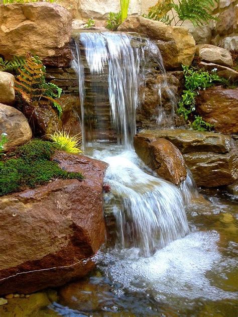 Small Waterfall Pond Landscaping For Backyard Decor Ideas 10