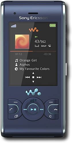 Best Buy Sony Ericsson Walkman W595 Mobile Phone Unlocked Blue W595ablue