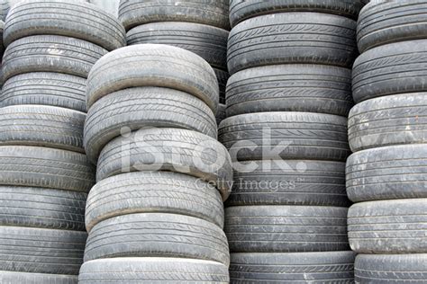 Old Used Stacked Tires Stock Photo Royalty Free Freeimages