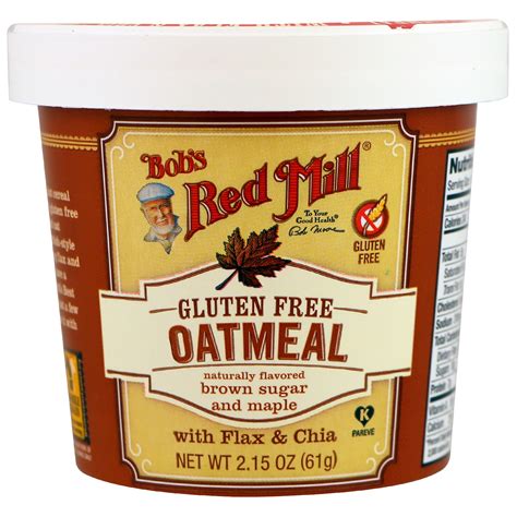 Even better, bob's red mill make these quick cooking cups that are convenient when you're running out the door. Bob's Red Mill, Oatmeal, Brown Sugar and Maple, 2.15 oz ...
