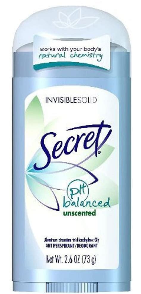 Secret Invisible Solid Antiperspirant Deodorant White Unscented 26
