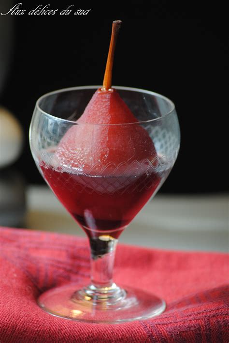 Poire au vin rouge pour 4 personnes