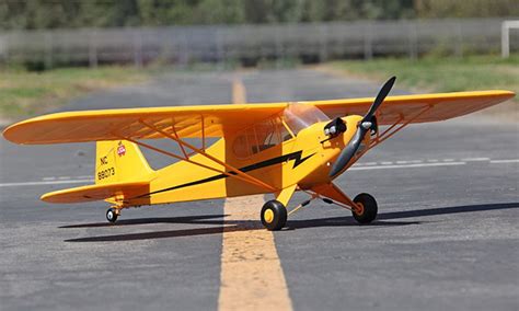 Fms Piper J3 Cub V2 Yellow 1410mm 555 Wingspan Rtf Hobby Station