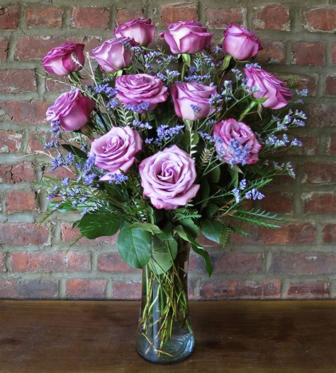 Dozen Lavender Roses Georgewood Florist