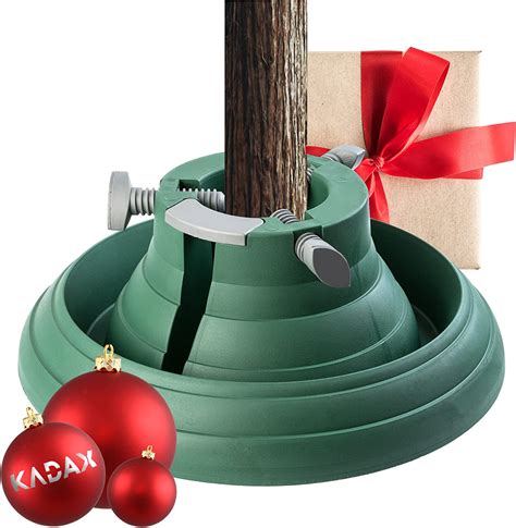 Kadax Green Christmas Tree Stand With Reservoir Sturdy Christmas Tree