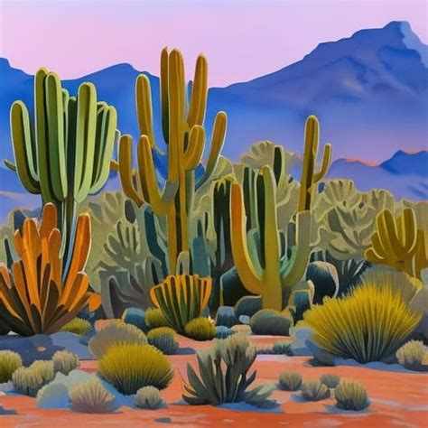 Desert Cacti Ai Generated Artwork Nightcafe Creator