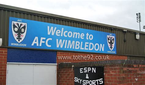 Afc Wimbledon Kingsmeadow Football League Ground Guide