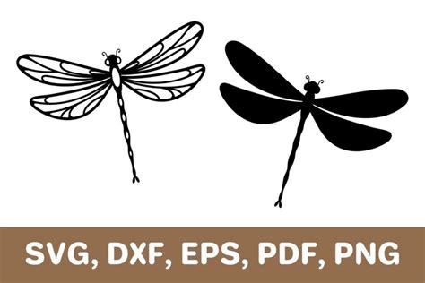Dragonfly Svg Dragonfly Template Dragonfly Dxf Cricut