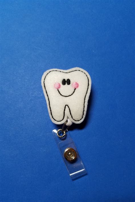 Dental Assistant Ortho Hygienist Name Badge Reel With Clip Etsy