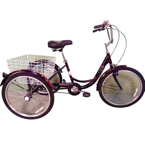 Two wheels at the back and one at the front. Pedal Adult Tricycle Bike Steering Wheel/ce Certificate 2 ...