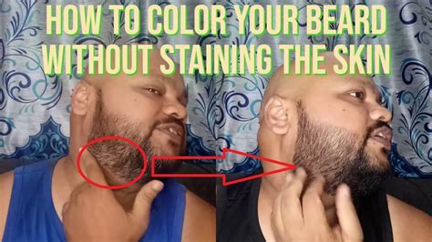 How To Colour Your Beard Without Staining Your Skin Youtube