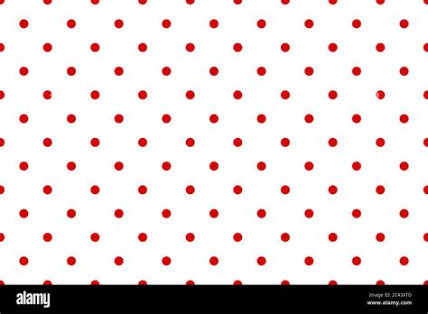 Classic Polka Dot Seamless Vector Pattern For Textile Red Circle