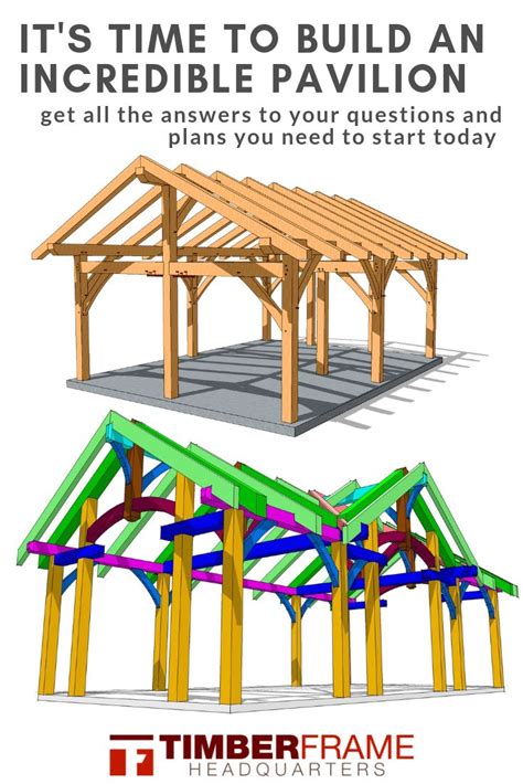 Learn How To Build A Incredible Timber Frame Pavilion Timber Frame