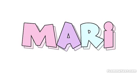 Mari Logo Herramienta De Diseño De Nombres Gratis De Flaming Text