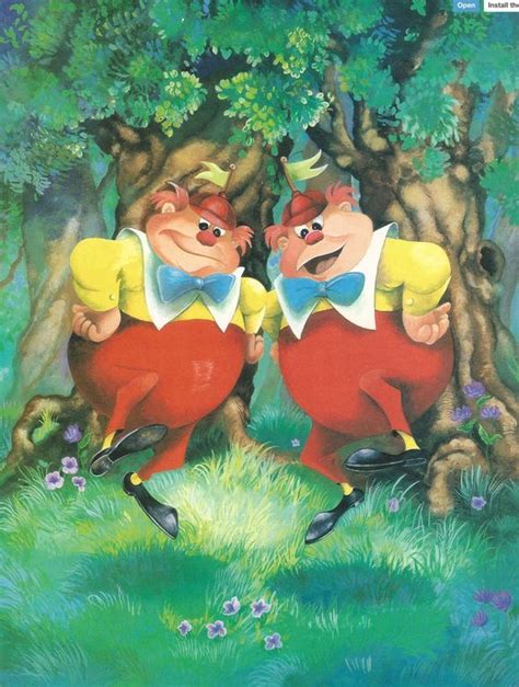 Tweedle Dee And Tweedle Dum ~ Alice In Wonderland 1951 Disney Alice