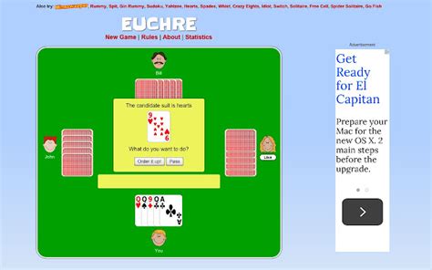 Euchre Card Game Chrome Web Store