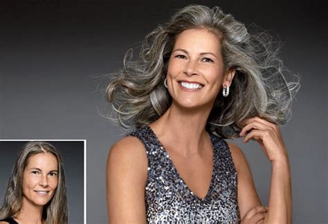 Long, straight, black hair just doesn't cut it anymore. 7 Gorgeous Gray Hair Makeovers