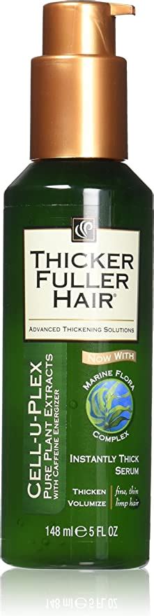 Thicker Fuller Hair Serum 5 Ounce Instantly Thick Cell U Plex 145ml