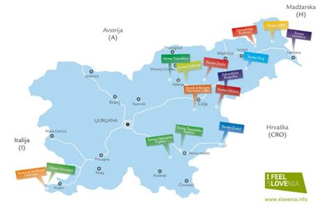 Toplice U Sloveniji Karta Karta
