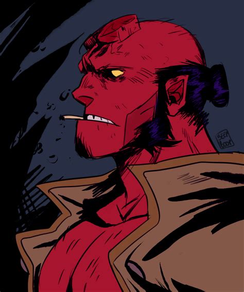 A Blerg — Hellboy My Man Hellboy Art Kill People Speed Paint