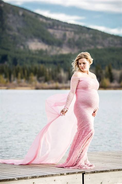 sissy gownpink mermaid gownslim fit lace maternity etsy