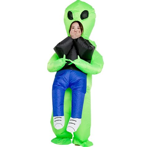 speverdr men s alien carrying human inflatable suit women s green alien inflatable costume
