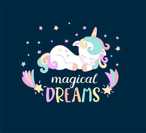 Magical Dreams From Unicorns 416593 Vector Art At Vecteezy