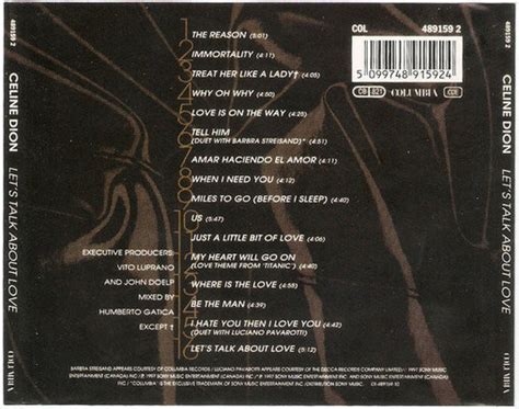 Texty písní, překlady a videoklipy na karaoketexty.cz. Celine Dion Let's Talk About Love (CD) - Muziker UK