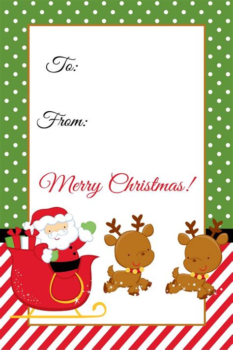 Free Printable Christmas Gift Tags That You Can Edit And