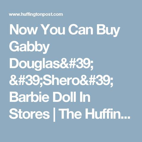Este filme biográfico conta a sua. Now You Can Buy Gabby Douglas' 'Shero' Barbie Doll In Stores | Gabby douglas, Barbie dolls, Barbie