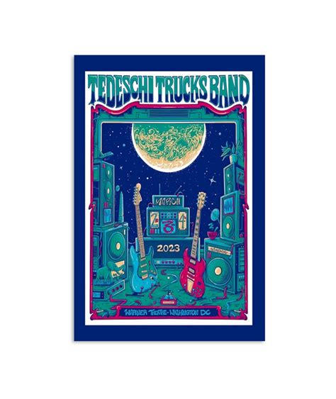 Poster Tedeschi Trucks Band Warner Theatre Washington Dc March 2 3 And 4 2023 Custom Prints