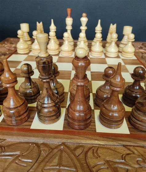 Luxury Chessboards Large Wood Chess Set 3 In 1 Сhess Table Board With