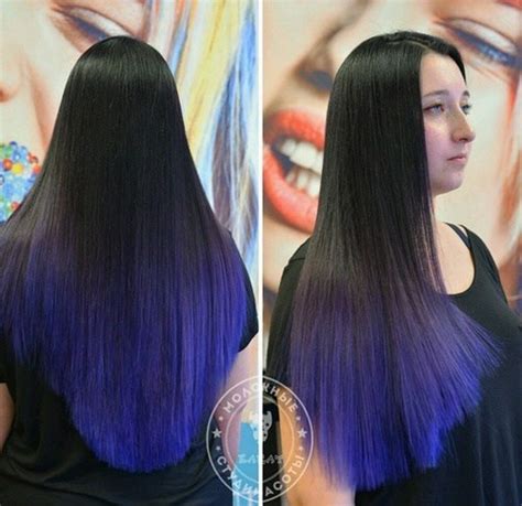 Popular items for black and blue ombre. Sleek and Sexy Hair Beauty with Ombre Straight Hair