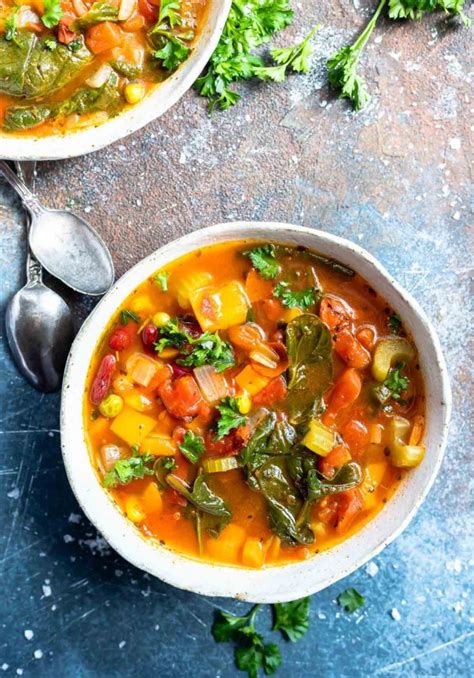 easy vegetable soup recipe wonkywonderful