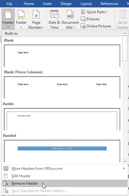 This is in the header & footer section of the toolbar. Headers and Footers Word 2016 | Tutorial Office Word
