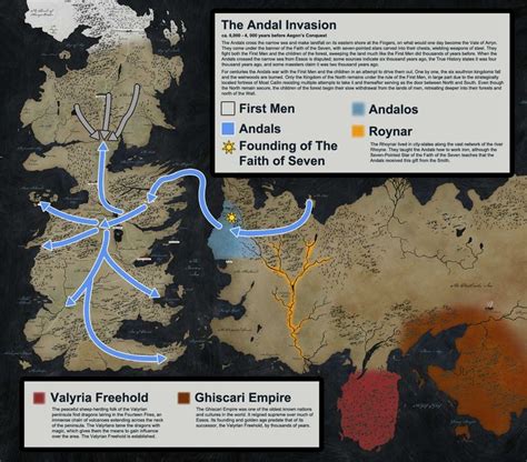 A Mapped History Of Game Of Thrones Part 4 The Andal Invasion A