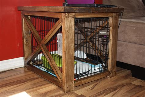 Dog crate cover diy dog crate heavy duty dog crate dog cages dog anxiety dog rooms types of dogs crate training pet mat. diy dog crate covers | Rustic X end table to cover up dog ...