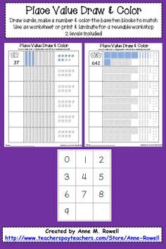 Place Value Initials with Printable Base Ten Blocks ...