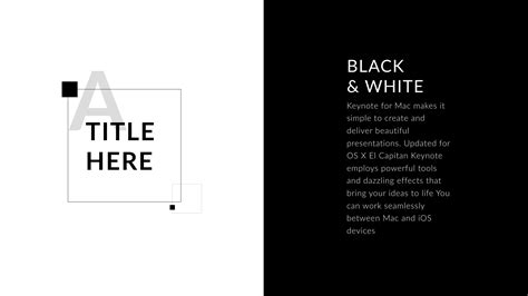 Powerpoint Template Design Black And White
