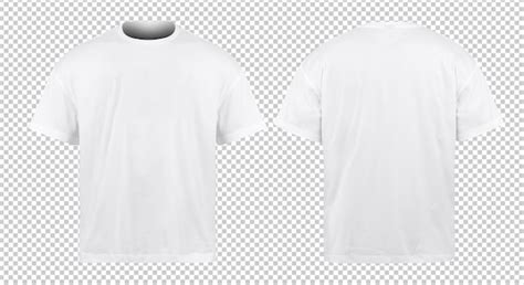 White Oversize T Shirts Mockup Front And Back Premium Psd File