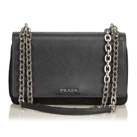 Real purse | designer purses for less. Prada Vintage - Nylon Crossbody Bag - Black - Leather ...