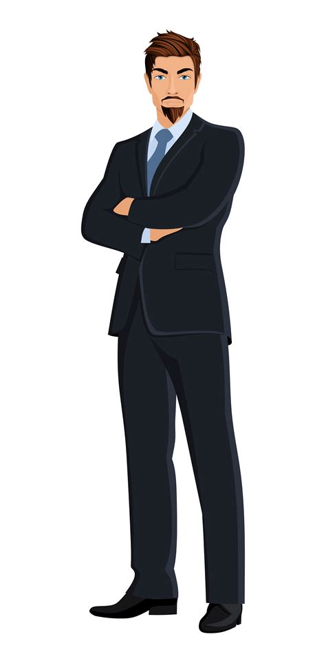 Business Man Isolated On White 453872 Vector Art At Vecteezy