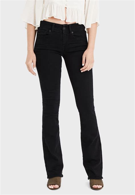 Buy American Eagle Black Dark Wash Flared Jeans For Women In Mena Worldwide